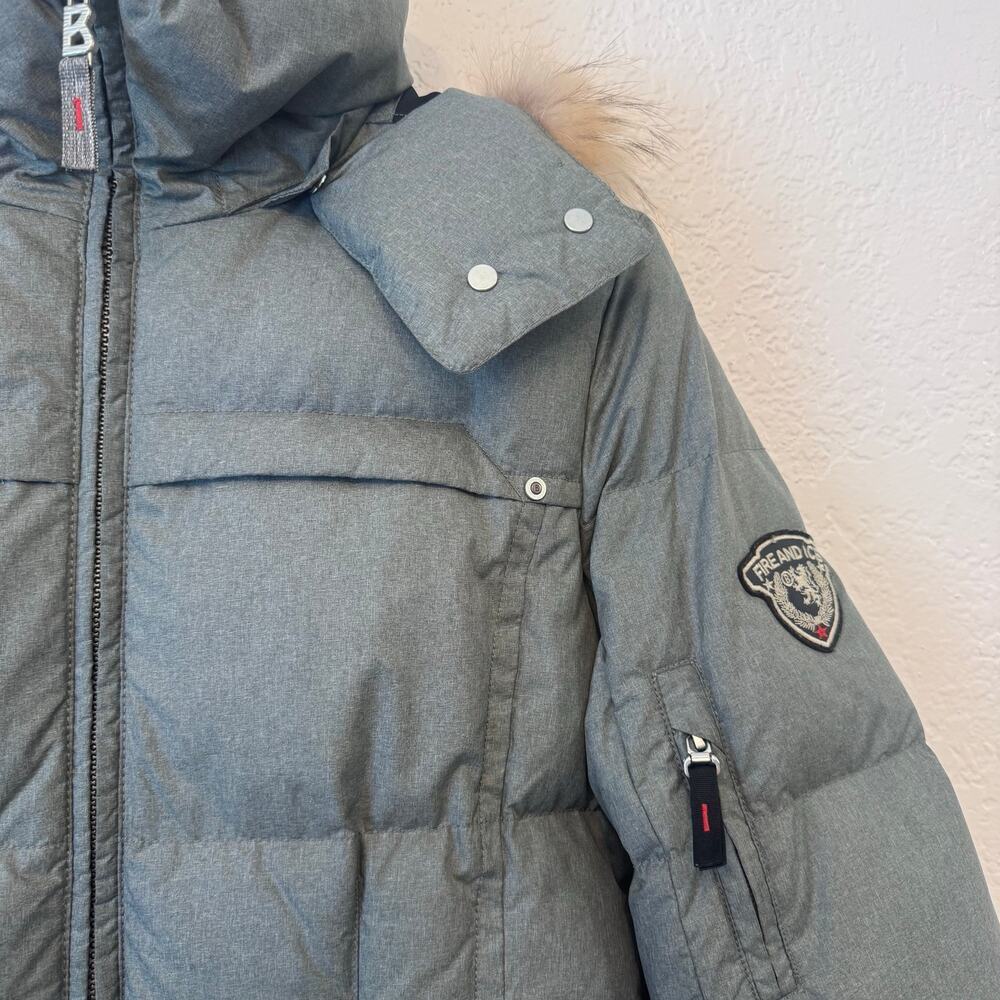 Bogner Fire And Ice Parka Coat Individual Down Raccoon Fur Trim Detachable Hood - Picture 6 of 16